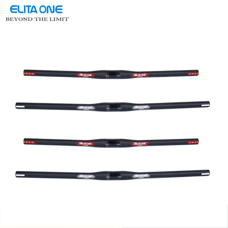 

ELITA ONE New Mountain bikes UD full Carbon handlebar matte One-shaped Handlebar carbon bicycle flat MTB parts 31.8*600-700mm