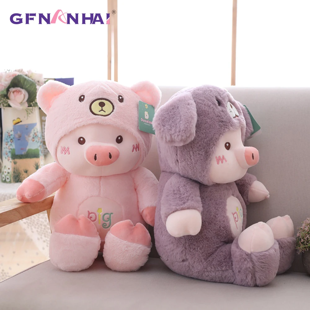 pig cat stuffed animal
