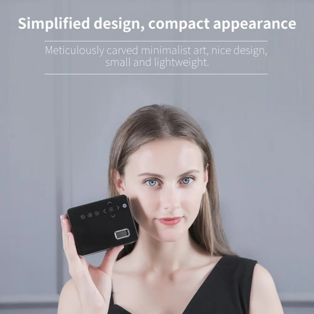 

1080P Pocket Mini LED Cinema Video HD USB HDMI Projector Home Theater Focus Transmission Screen Beamer