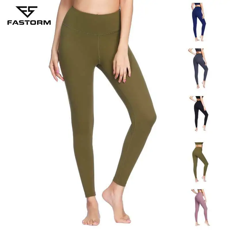 

FASTORM Tight Fitness Energy Seamless Leggings Women High Elastic Waist Gym Sports Yoga Pants Compression Sexy Running Pant