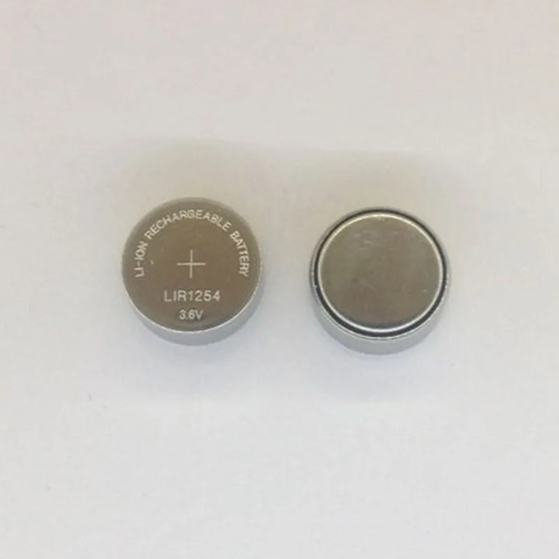 

2PCS/LOT LIR1254 3.6v rechargeable battery/ good quality