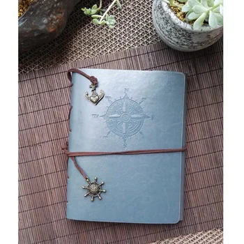 

Leather Vintage Handmade DIY Photo Album Black Card Scrapbooking Book Couples Christmas New Year Creative Gift