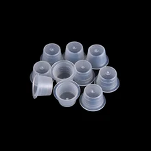 100 шт./лот, держатель для чашки татуировки, пластиковые чашки среднего размера, микроблейдинг, макияж, пигмент, контейнер для татуировки, подтяжки