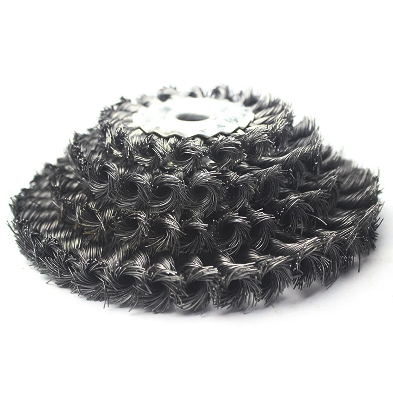 100 180mm Trumpet Steel Round Wire Twisted Brush Twisted Wire Twisted