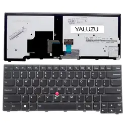YALUZU нам Подсветка черный новый английский Клавиатура для ноутбука lenovo для IBM T440S E431 T431S E440 L440 с указанием палочки