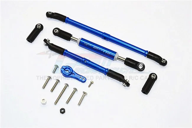 

1/10 AXIAL SCX10 II 90046 ALLOY ADJUSTABLE STEERING LINKS WITH 25T SERVO HORN - 4PCS SET SCX2160A