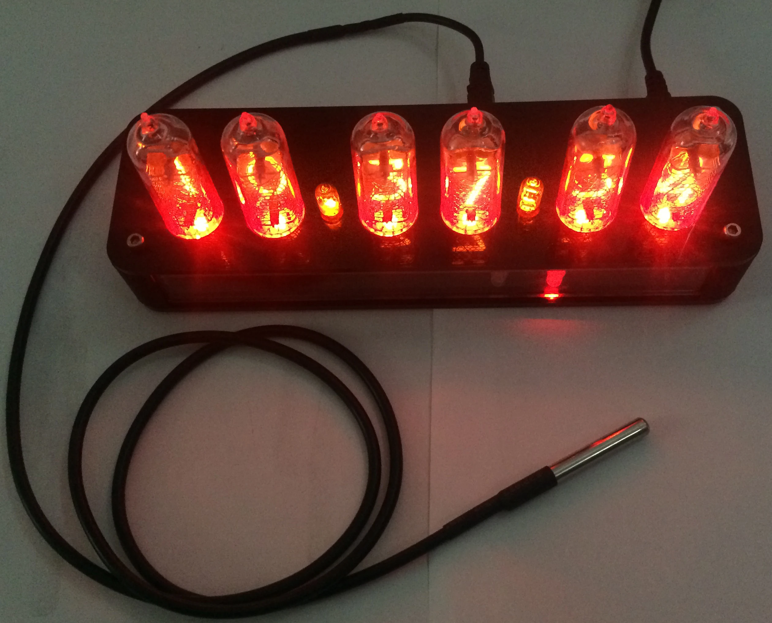 IN 14 светящиеся часы DIY более QS18 12 gps часы|tube clock|clock tubeclock diy |
