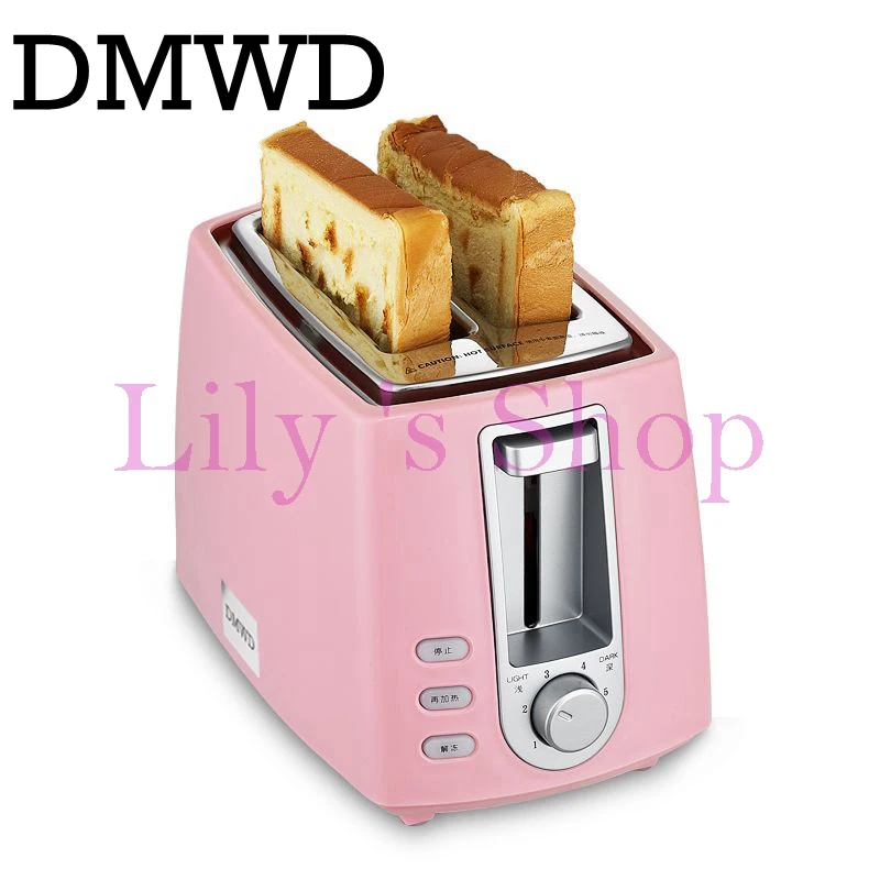 DWMD Stainless steel electric toaster household automatic baking bread maker breakfast machine toast sandwich grill oven 2 slice DWMD Stainless steel electric toaster household automatic baking bread maker breakfast machine toast sandwich grill oven 2 slice