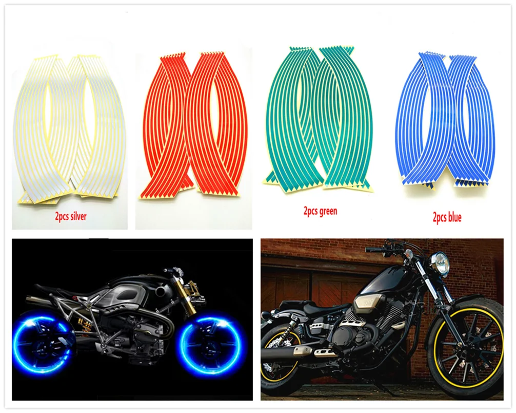 

Motorcycle Wheel Sticker Reflective Decal Tape for YAMAHA SUPERTENERE XT1200ZE FJ09 MT09 TRACER MT10 FJ1200A