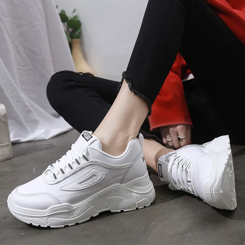 

Fashion Chunky Sneakers Trainers Tenis Feminino Platform Shoes Lace Up Women Dad Shoes Casual Shoes Zapatillas Mujer