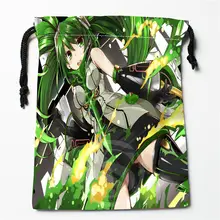 E-182 Аниме Хацунэ Мику& L пользовательские логотип напечатанный получить мешок степень сжатия сумки drawstring сумки размер 18X22 см R801R182TZ