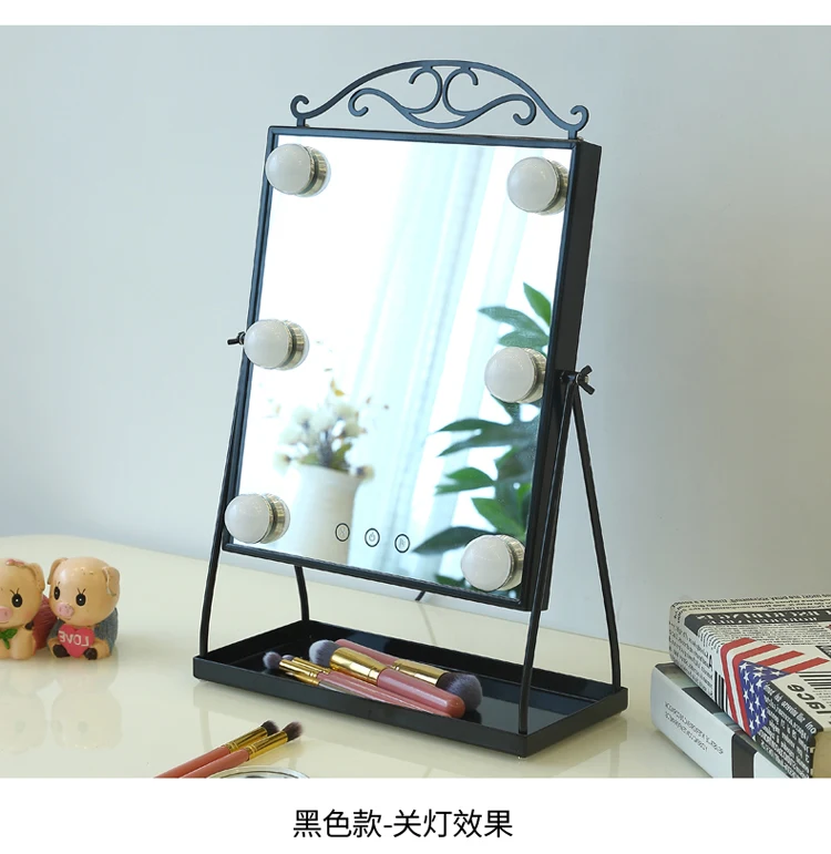 Светодиодный светильник для макияжа в стиле принцессы, лампа для домашнего рабочего стола, косметический светильник, украшение стола mx12281553