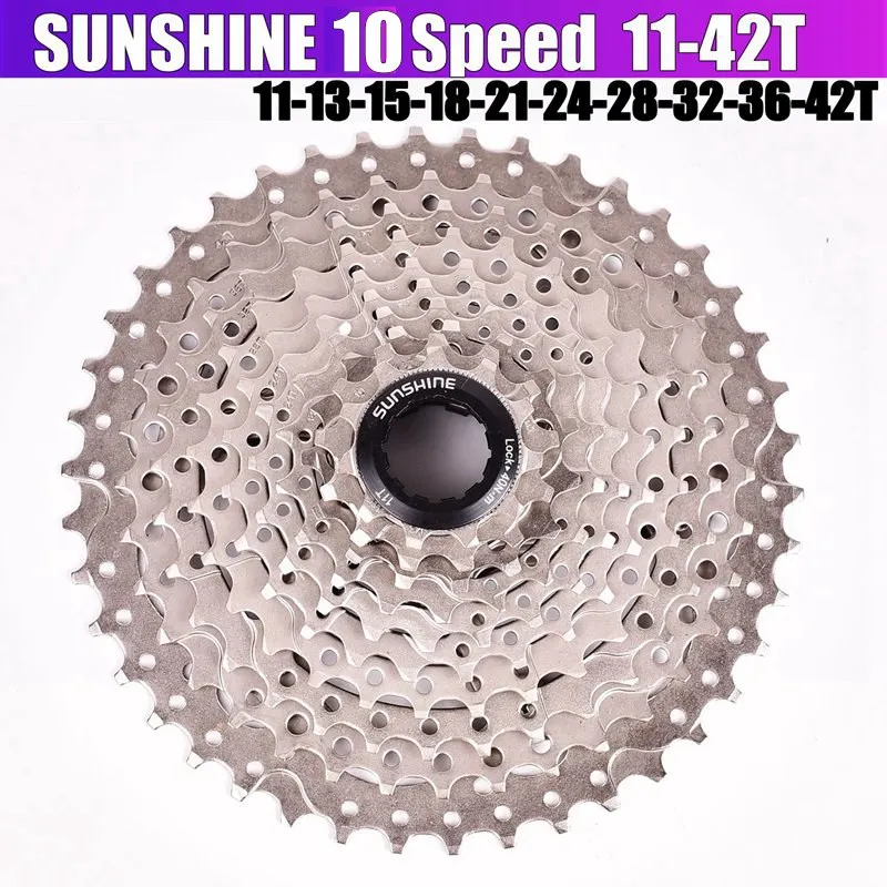 Солнечный велосипед Freewheel кассета 11-46T 42T 40T 10 скоростей 10s 50t широкое соотношение MTB горный велосипед Freewheel для частей m590 m6000