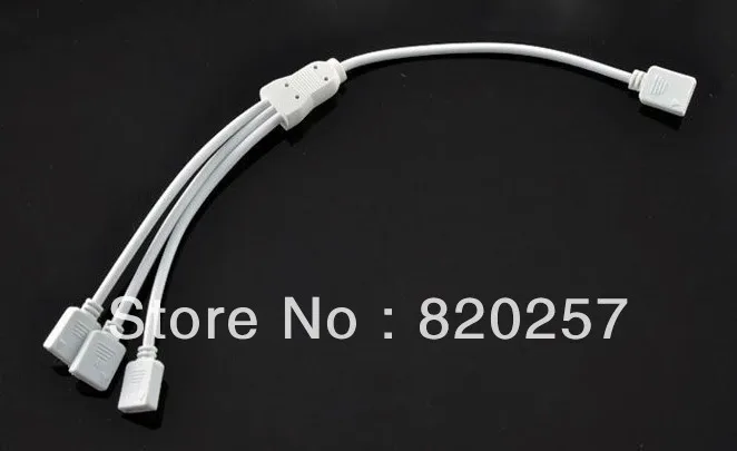 

Free shipping 10pcs lot 1 to 3 Female Connector Splitter Cable 4 pin RGB for RGB color led strip