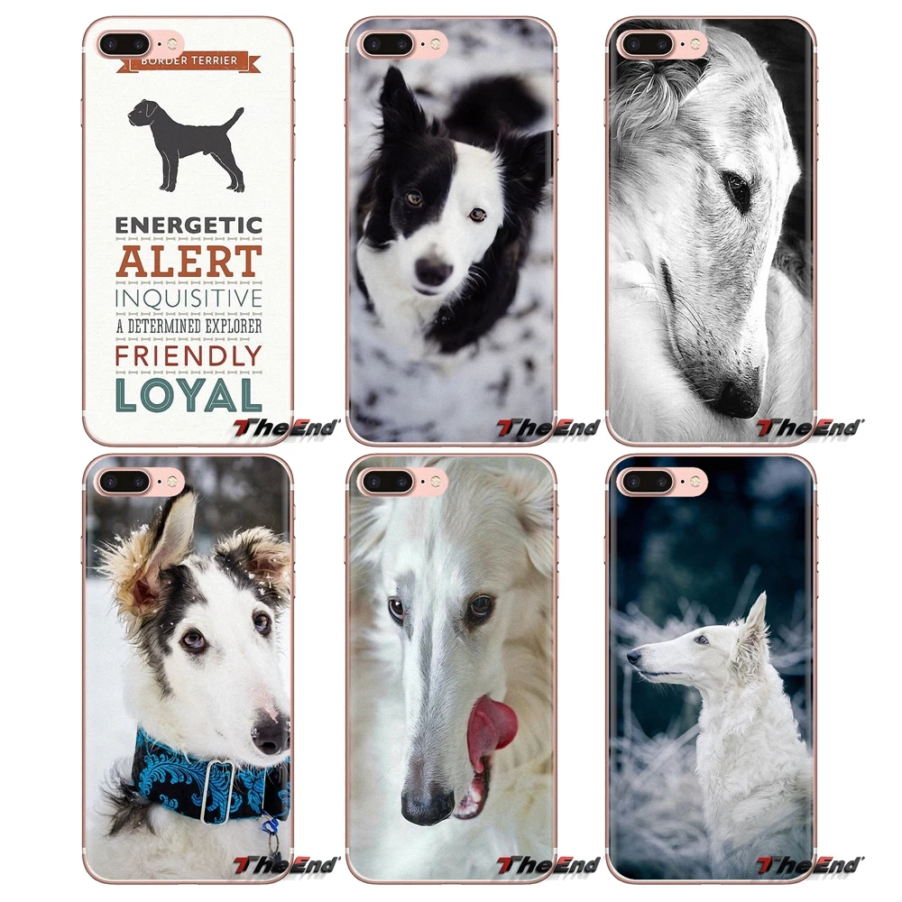 

TPU Transparent Skin Case For Xiaomi Redmi 4A S2 Note 3 3S 4 4X 5 Plus 6 7 6A Pro Pocophone F1 Border Terrier Borzoi dog puppies