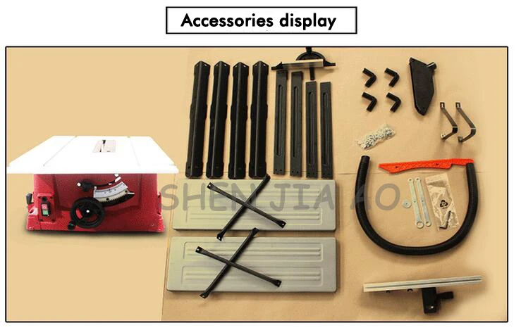 Многофункциональная деревообрабатывающая машина для резки 10 дюймов раздвижной стол пила толкатель пила угол резки циркулярная пила 220 В 1 шт
