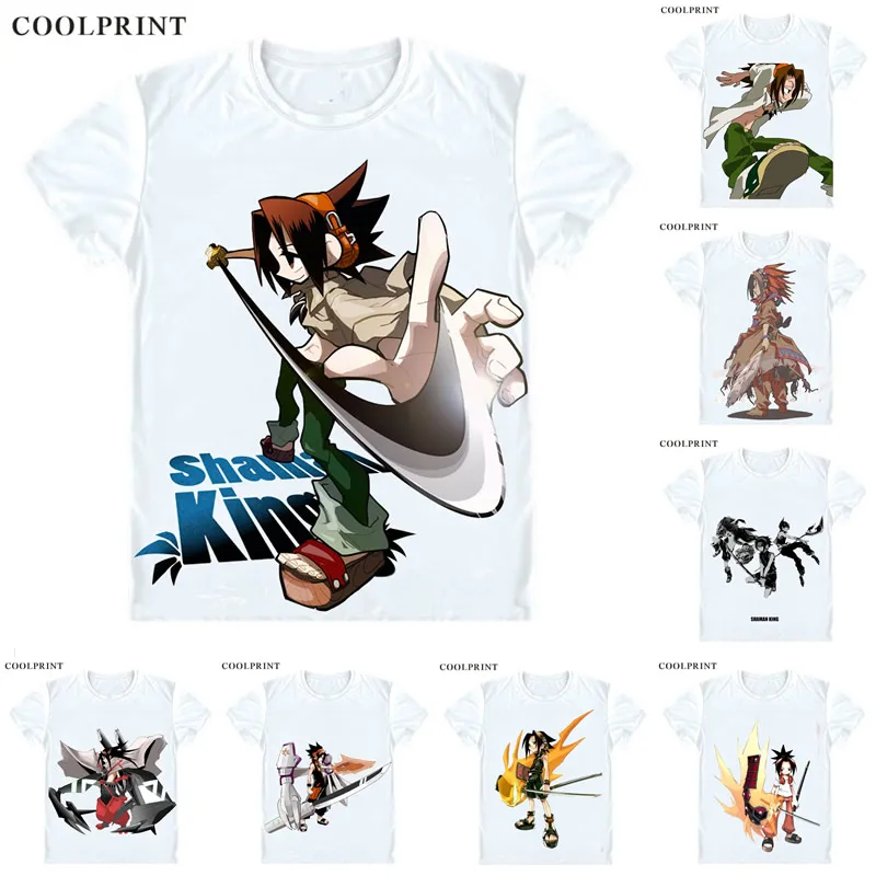 

Asakura Yoh Asakura Yo T Shirt Shaman King Hiroyuki Takei Shaman Kingu Casual TShirt Premium T-Shirt Printed Short Sleeve Shirts