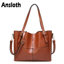 Anslot модная Лоскутная сумка из искусственной кожи женские сумки на плечо брендовые дизайнерские сумки женские сумки через плечо элегантные сумки HPS164