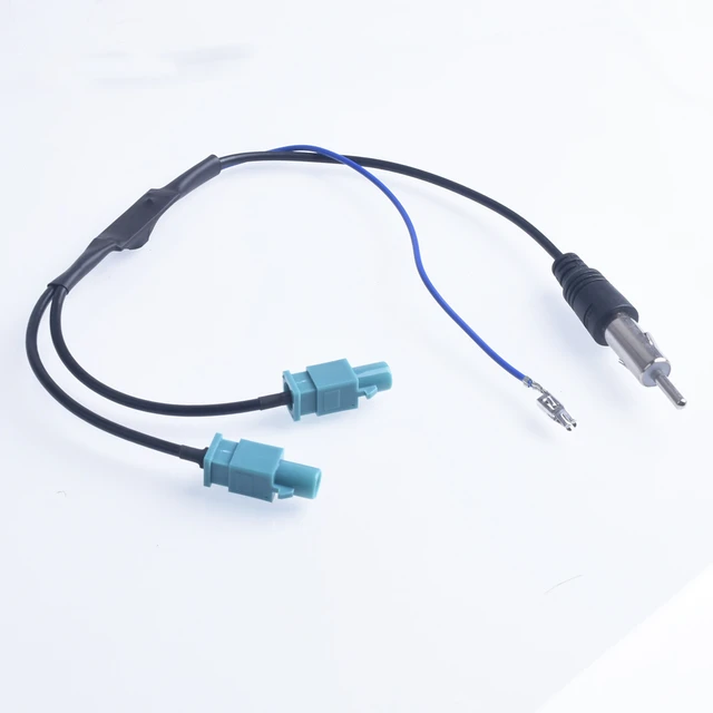 Radio Adaptor Antenna AM/FM Audio Cable Dual Fakra-Din Aerial Antenna  Adaptor Car Accessories For VW For Audi Adapter - AliExpress