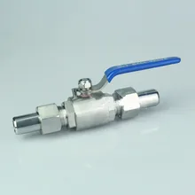 1 шт., шариковый клапан с пониженным портом, с резьбой, 304, шаровой клапан из нержавеющей стали, стыковый сварной шаровой кран DN6/DN8/DN10/DN15/DN20/DN25