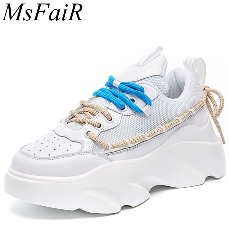 

MSFSIR 2019 White Women's Running Shoes Athletic Walking Sport Shoes For Women Casual Fashion Breathable Sneakers Woman Brand