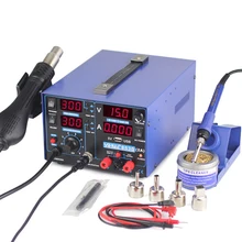 YIHUA 853D 2A припоя паяльная станция с 5 В USB DC Питание горячего воздуха пистолет паяльник паяльная станция для распайки ремонт