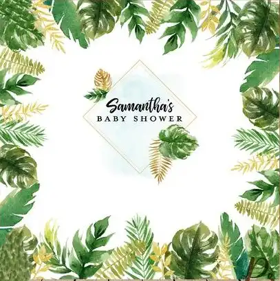 Detail Feedback Questions About Custom Greenery Tropical Baby Shower Detail Feedback Questions About Custom Greenery Tropical Baby Shower