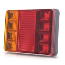 8 Lanternas Traseiras LED DC12V À Prova D’ Água Luz Da Cauda Traseira Para Trailer Truck Boat