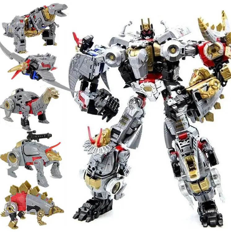 Трансформация Робот игрушка Dinobot Combiner динозавр Dinozords собранные деформации Megazord ПВХ Фигурки детские подарки