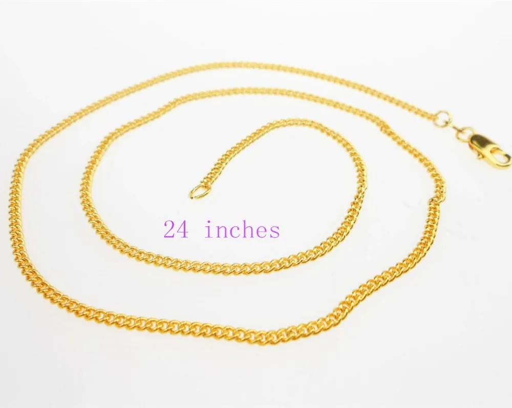 Free shipping 24inhces 1PCS GOLD Filled GOLD Filled Making Jewelry Flat