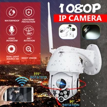 1080P беспроводная Wi-Fi 2MP PTZ IP камера Открытый Onvif водонепроницаемая Мини скоростная купольная камера 50 м P2P ночное видение CCTV камера безопасности