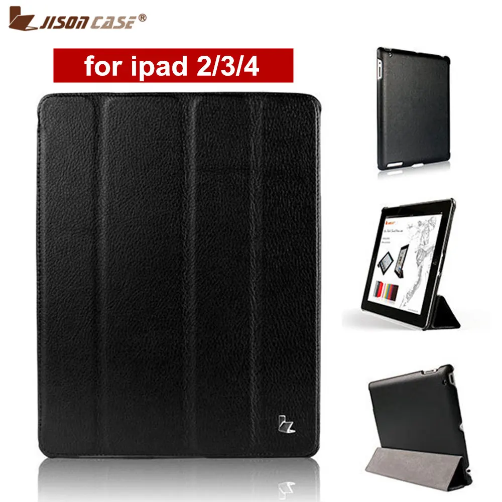 Jisoncase For Ipad 2 3 4 360 Degree Protective Magnetic Cover For Smart Cover IPad 2