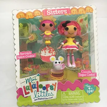 Новое поступление 3 дюймовые оригинальные MGA куклы Lalaloopsy и аксессуары, упакованные в коробку, для девичьего игрушечного домика каждый Uniqu3