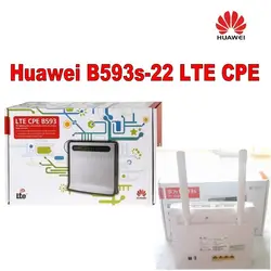 Huawei B593 4 г LTE CPE Беспроводной и WLAN маршрутизатор 100 Мбит WiFi маршрутизатор с поддержкой 32 пользователей + пара из B593 антенны