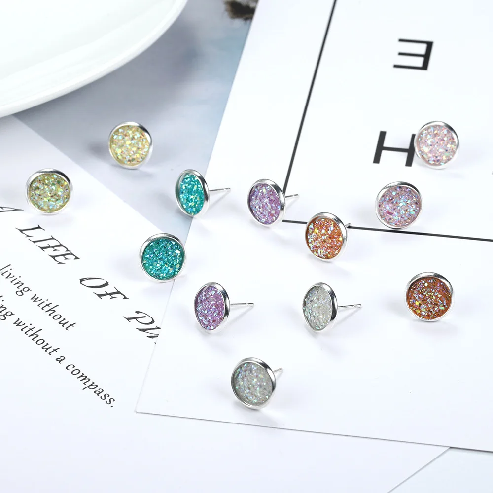 Colorful Round Earrings 4