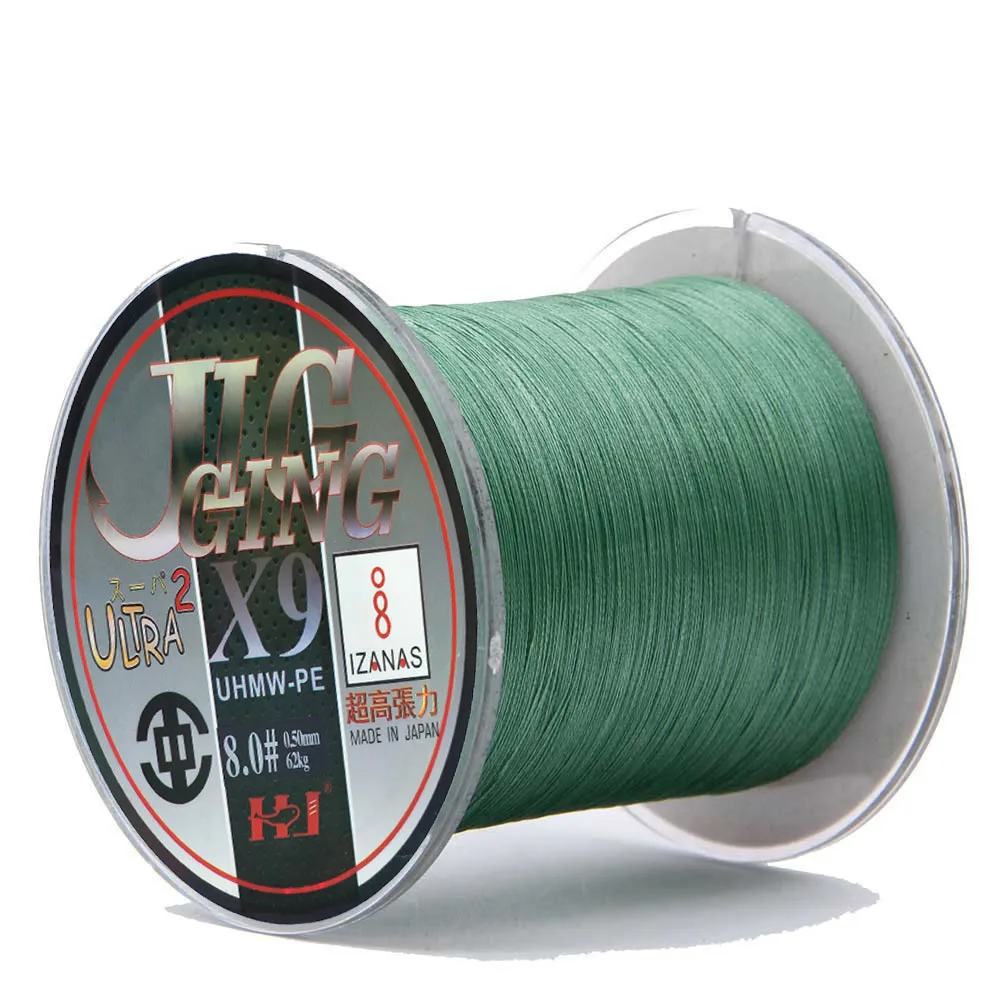 

FishingLife 500M/1000M 9 Strands Braided Fishing Line Spiral Braide Tech. Multifilament PE Multicolored 10-140LB Sea Ocean