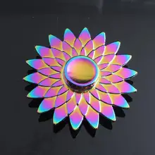 Большого размера разноцветный разноцветные лотосы, ручная Вертушка для убивания времени ADHD анти-стресс EDC гироскоп для пальцев Пластик игрушки