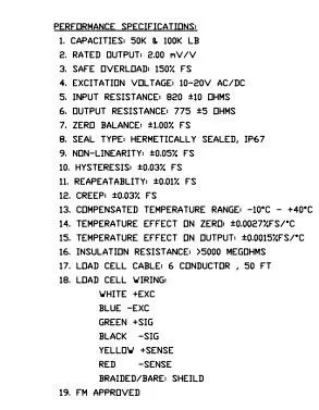 CG-CC22 - 100K Stainless Steel Canister Load Cell DATA