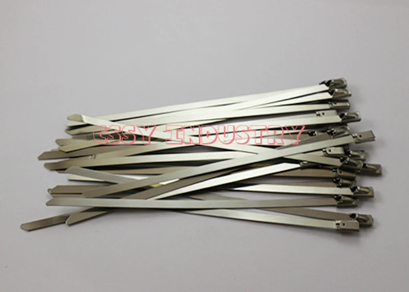 5-100pcs Stainless Steel Metal Self Locking Cable Tie Wraps 7.9x500mm 20" 