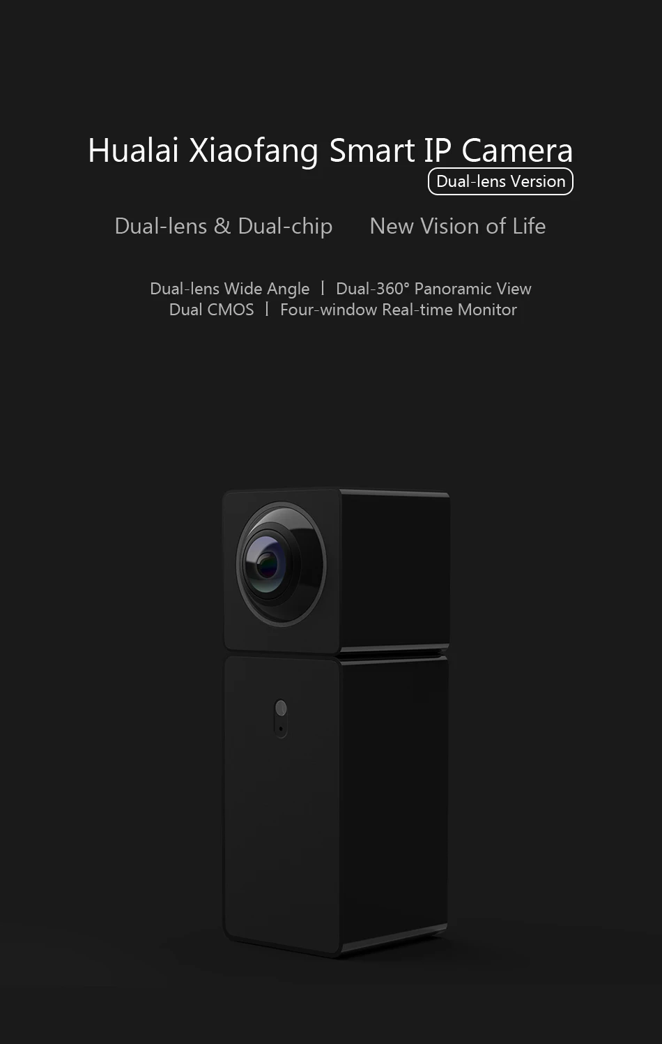 Xiaomi Hualai Xiaofang 1080P Dual Lens Panoramic View Smart WIFI IP Camera Xiaomi Smart Home