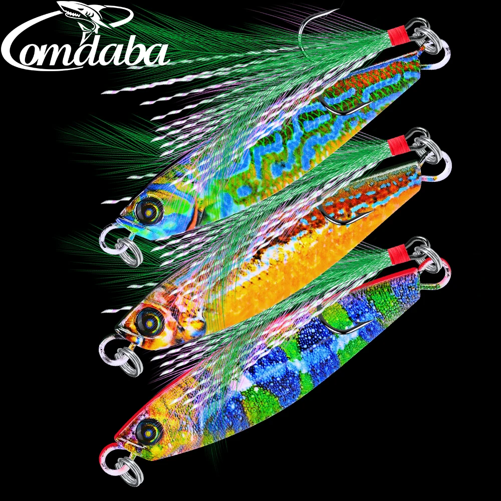 

New 6PC/Lot Lead Fish 7g-10g-15g-20g-30g JIG Metal Lure Fishing 6 Color Fishing Bait Fishing Tackle Lead Baits Top Set With Hook