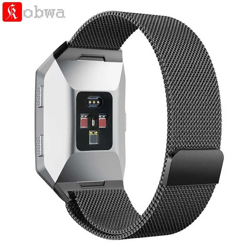 

Kobwa Stainless Steel Milanese Loop Band For Fitbit Ionic Magnetic Clasp Bracelet Watchband Strap For Fitbit Ionic Smart Watch