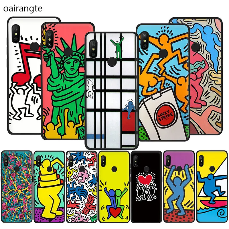 Keith Haring/мягкий чехол из ТПУ для телефона Redmi K30 K20 4A 4X 5 5A 6 6A 7 7A 8 8A Go S2 Pro Poco X2|Бамперы| |