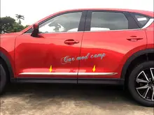 For Mazda CX-5 CX5 2017 2018 ABS Chrome Side Car Body Molding Decoration Cover Trim 4pcs Car Accessories Styling!