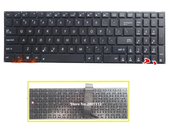 

SSEA New laptop US Keyboard for ASUS K56 K56C K56CA K56CB K56CM A56 A56C black no frame