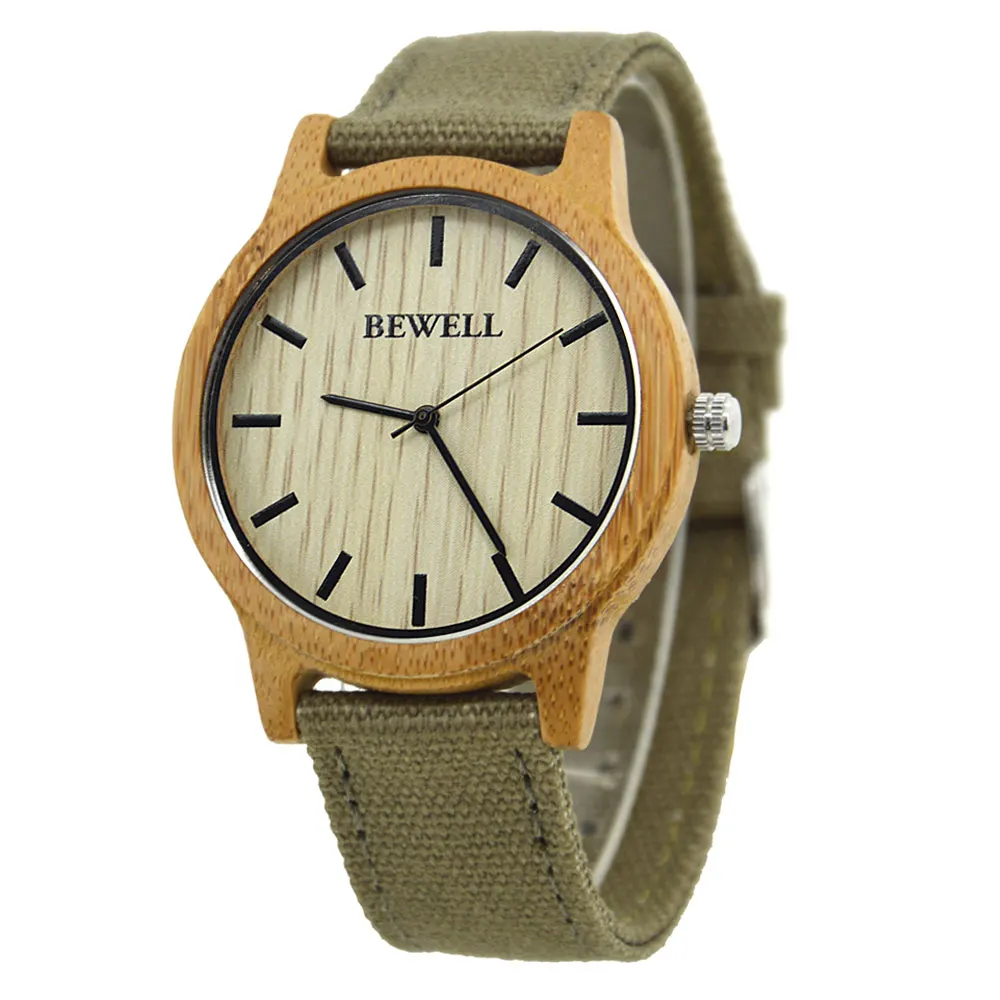 BEWELL clock men watch ladies watch часы мужские наручные часы женские наручные мужские часы лучший бренд роскошь часы браслет горящие товары часы кварцевые мужские 134A - Цвет: bamboo