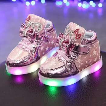 

New Children Luminous Shoes Boys Running Girls Shoes Baby Flashing Lights Fashion Sneakers Toddler Kid LED Sneaker