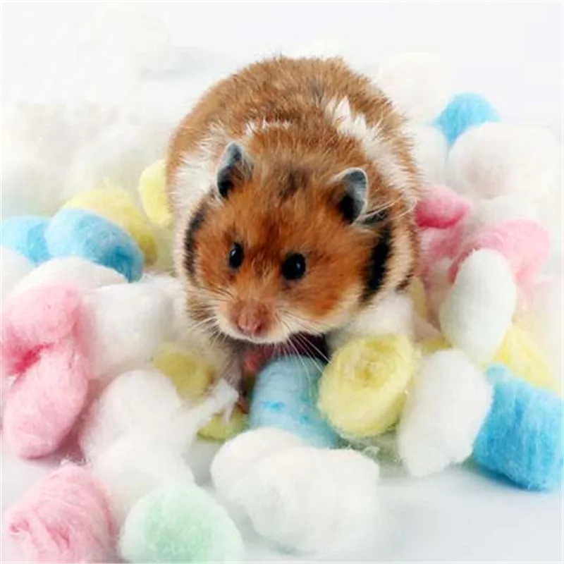 

1 Set Colorful Winter Keep Warm Cotton Ball Cute Cage House Filler Supply for Hamster Rat Mouse Small Animals Supplies