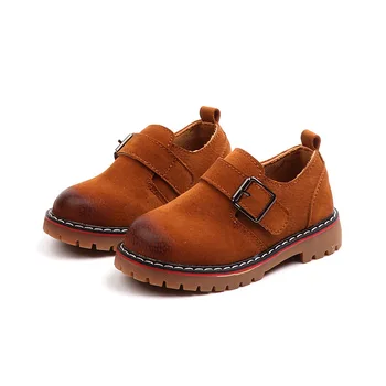 

Autumn Kids Boots Solid Retro Martins Boots Boys Girls Anti-skid Ankle Casual Shoes