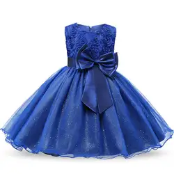 Платье для маленьких девочек, нарядные платья принцессы для свадьбы и школы, модная летняя одежда для малышей, костюм для детей 1-5 лет